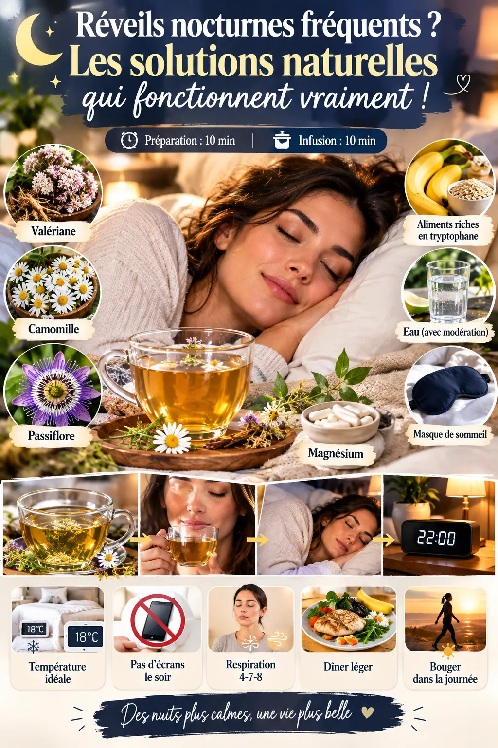 Réveils nocturnes fréquents : causes et solutions naturelles qui fonctionnent vraiment
