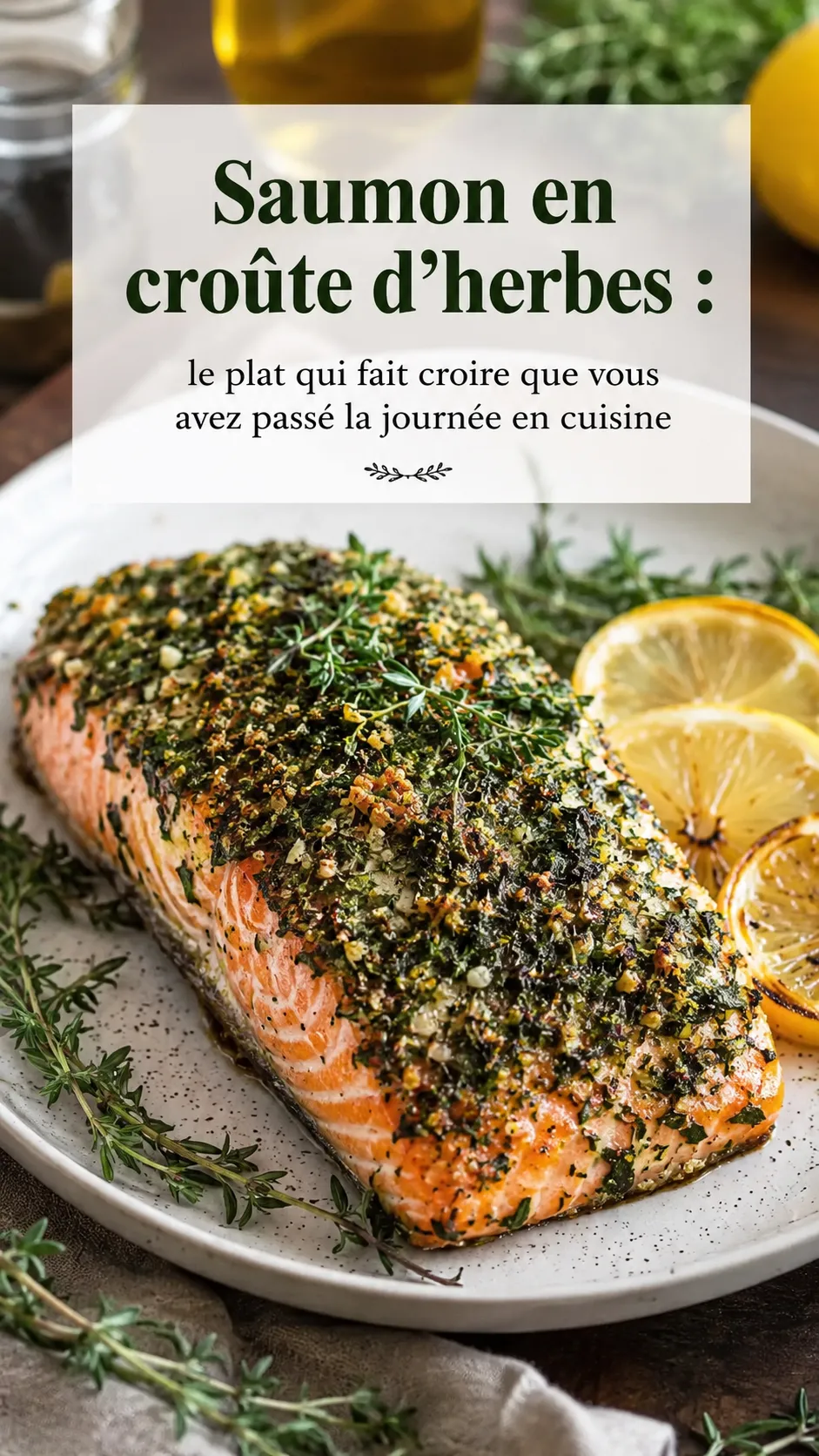 Saumon en croûte d'herbes : le plat bluffant en 20 min (recette pas-à-pas)