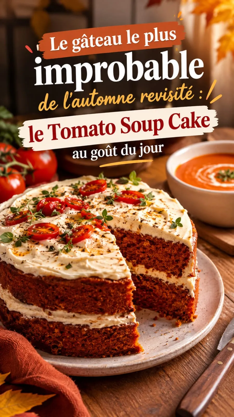 Tomato Soup Cake : le gâteau le plus improbable de l'automne, revisité