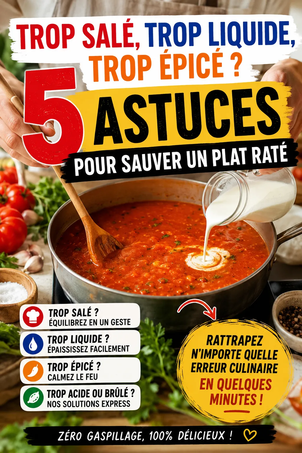 Trop Salé, Trop Liquide, Trop Épicé ? 5 Astuces Pour Sauver Un Plat Raté