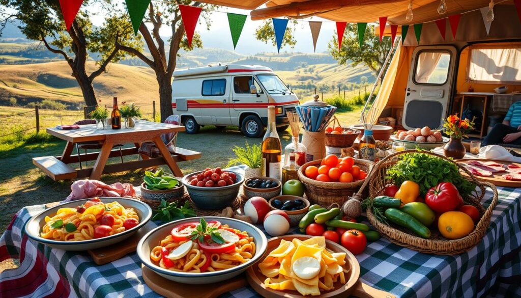 carte des aires de camping-car en italie