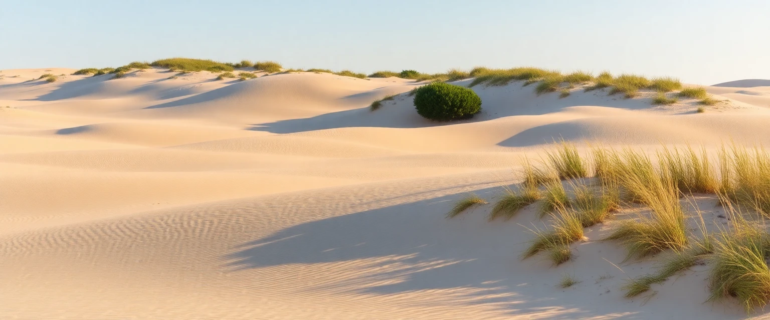 Plage sauvage de l'Ostriconi avec ses dunes et sa végétation naturelle