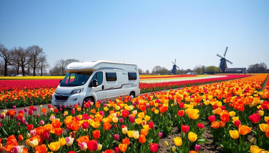 Où stationner en camping-car à Keukenhof