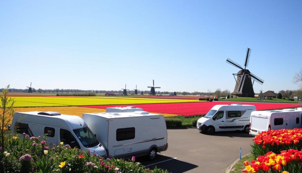 Où stationner en camping-car à Keukenhof