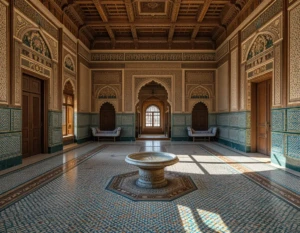 Intérieur du Palais Bahia à Marrakech