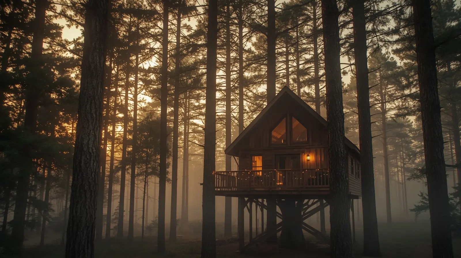 Dormir dans une cabane dans les arbres