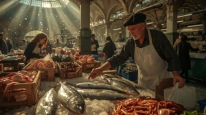 Rituel du matin au Mercado de la Ribera
