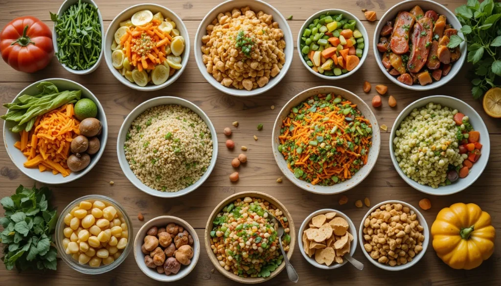 Menu équilibré semaine pour famille simple