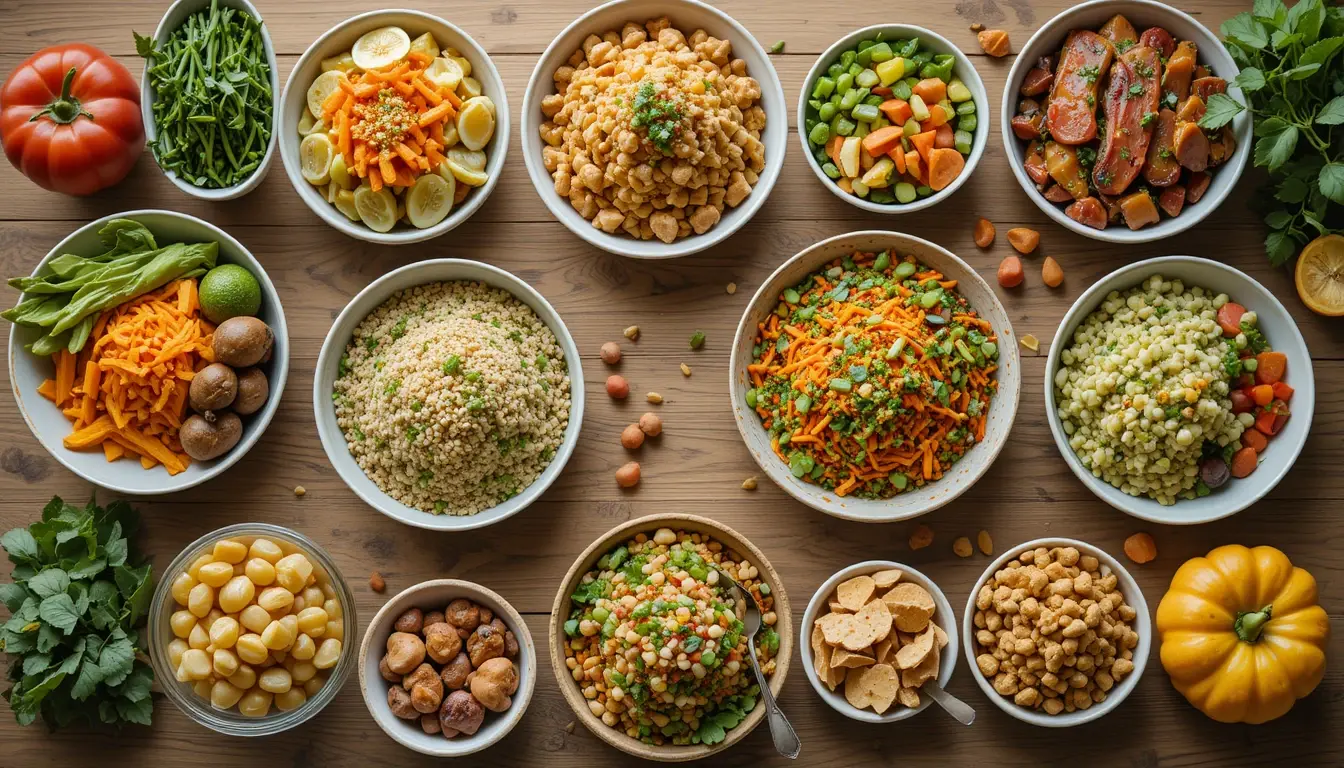 Menu équilibré semaine pour famille simple